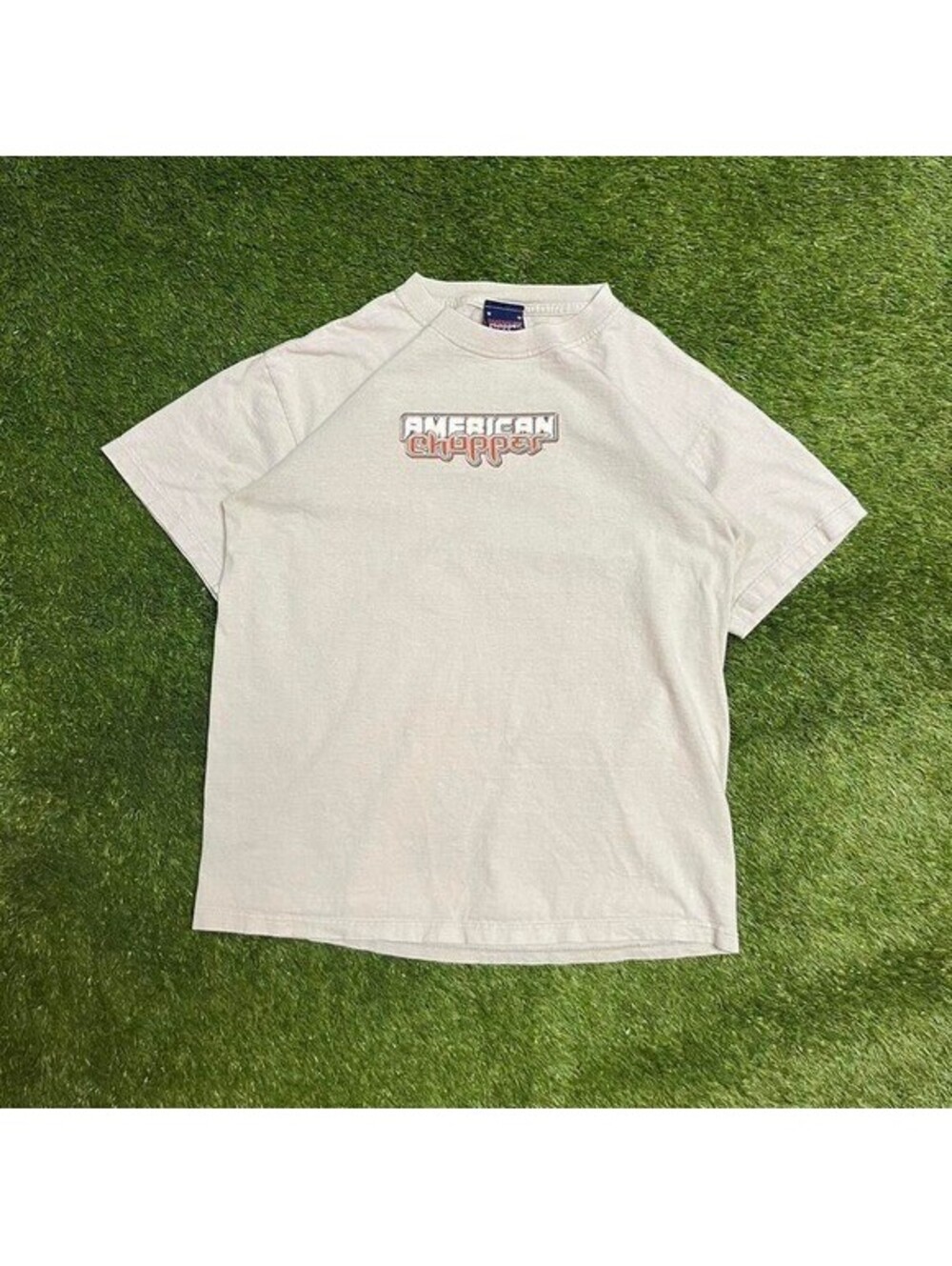 American Chopper Graphic T Shirt Mens Large Tan Comanche Biker Tee